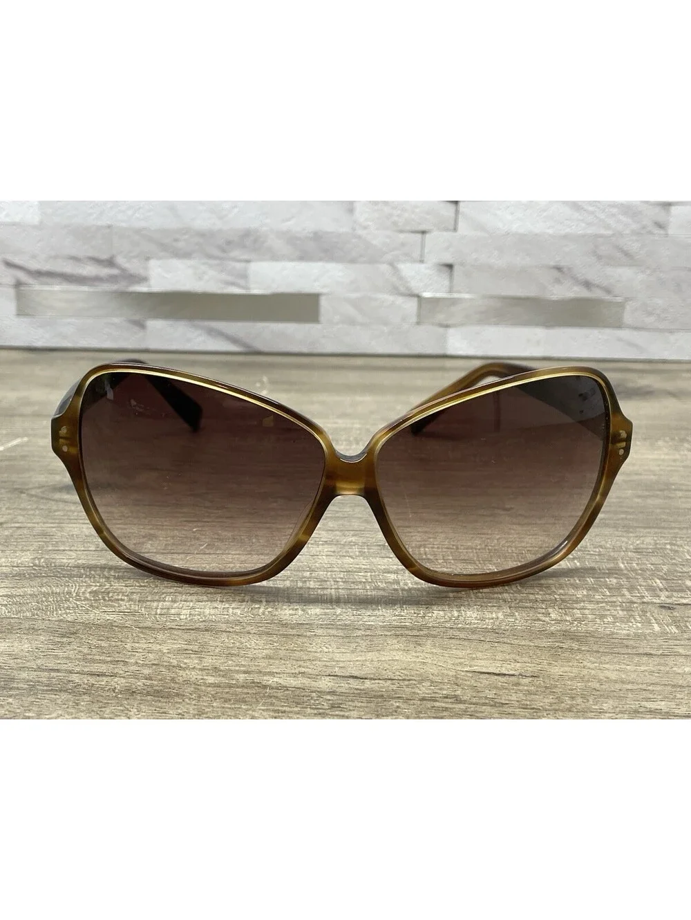 OLIVER PEOPLES CRAVE SYC 64[]11-135 OVERSIZED BROWN SUNGLASSES JAPAN FRAME ONLY